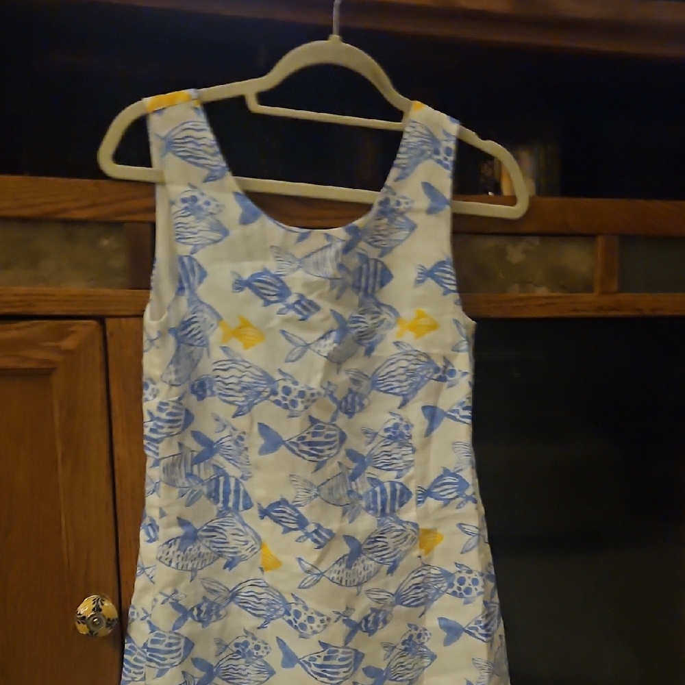 HIHO Sleeveless Dress with Fish Design